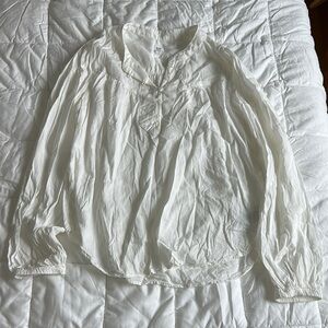 GAP Ivory Button-Up Blouse